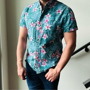 J.Crew Hawiian Button Up Shirt